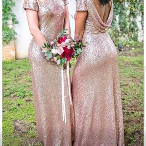 Rose Gold Sequin Dress